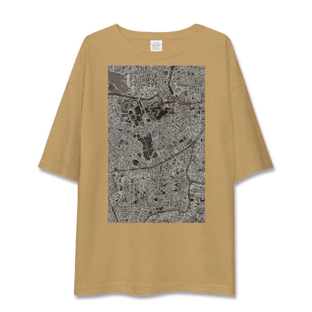 【乃木坂(東京都)】地図柄ビッグシルエットTシャツ