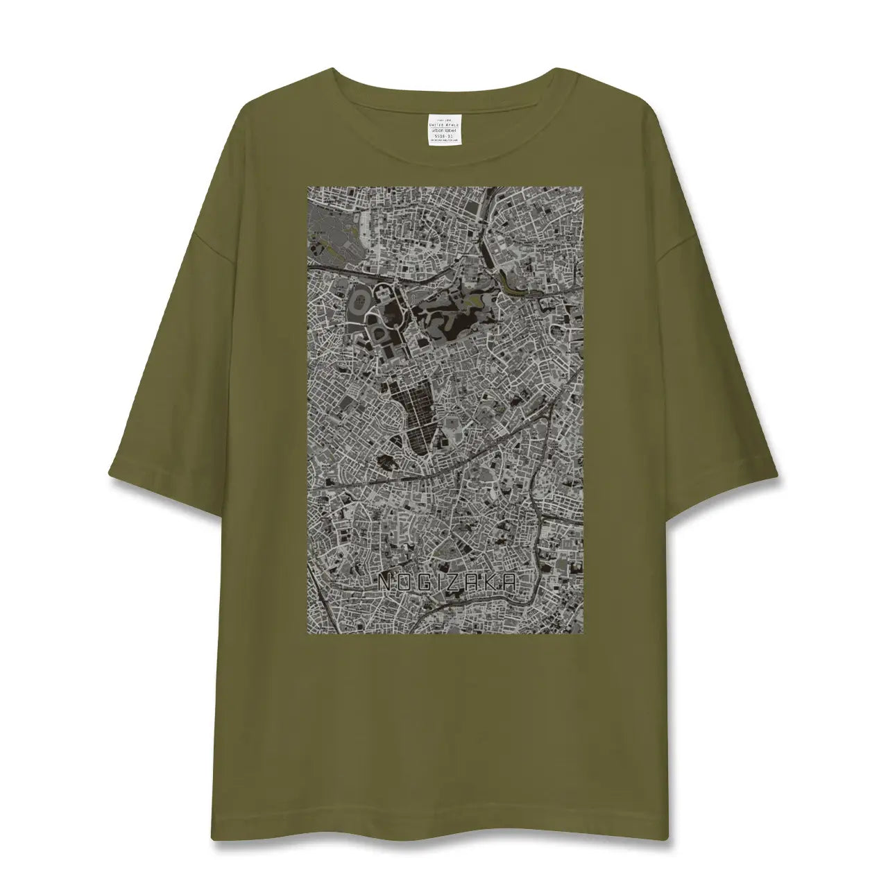 【乃木坂(東京都)】地図柄ビッグシルエットTシャツ