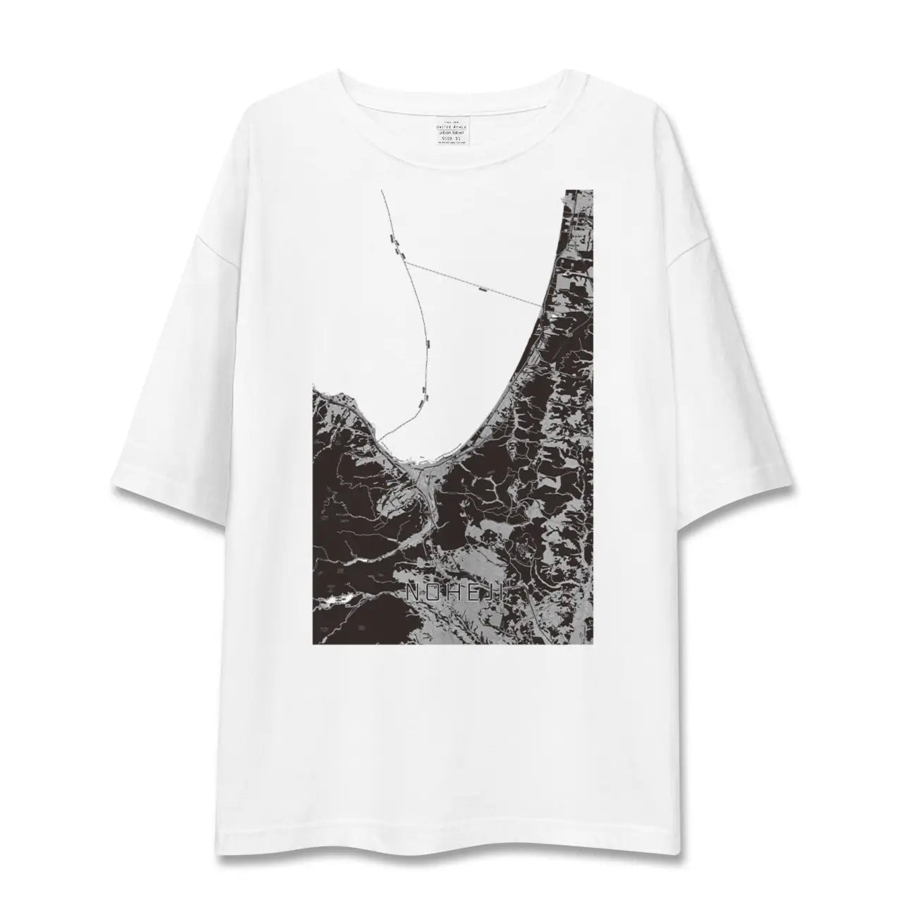 【野辺地(青森県)】地図柄ビッグシルエットTシャツ
