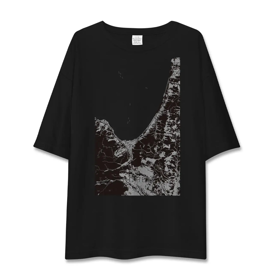 【野辺地(青森県)】地図柄ビッグシルエットTシャツ