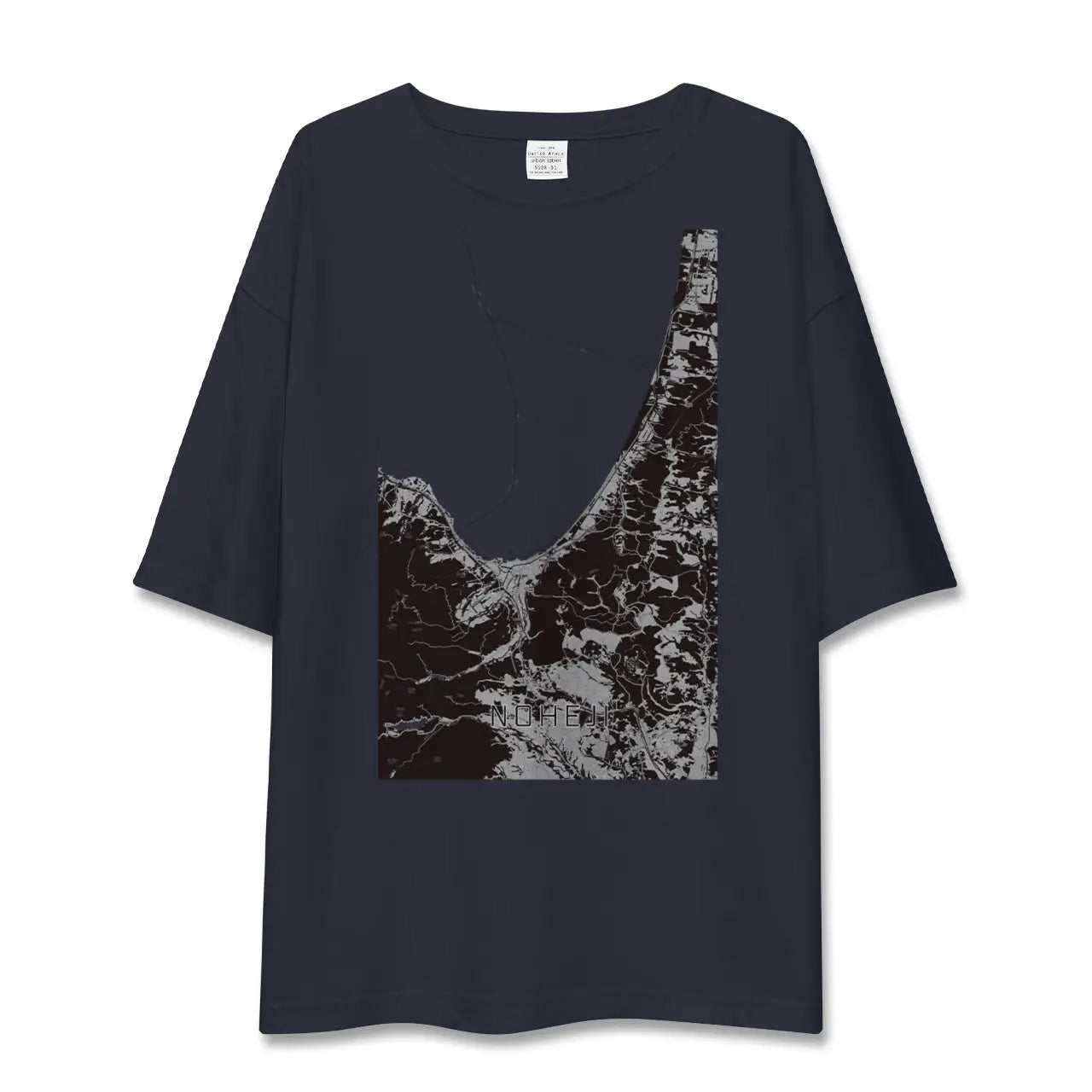 【野辺地(青森県)】地図柄ビッグシルエットTシャツ