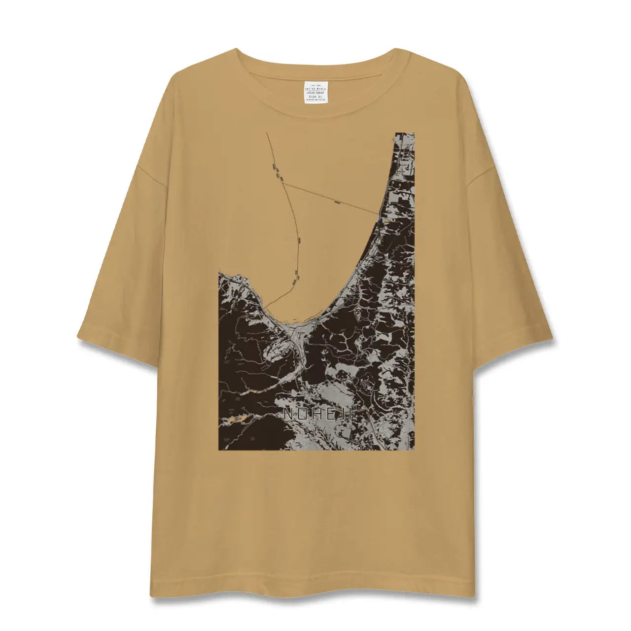 【野辺地(青森県)】地図柄ビッグシルエットTシャツ