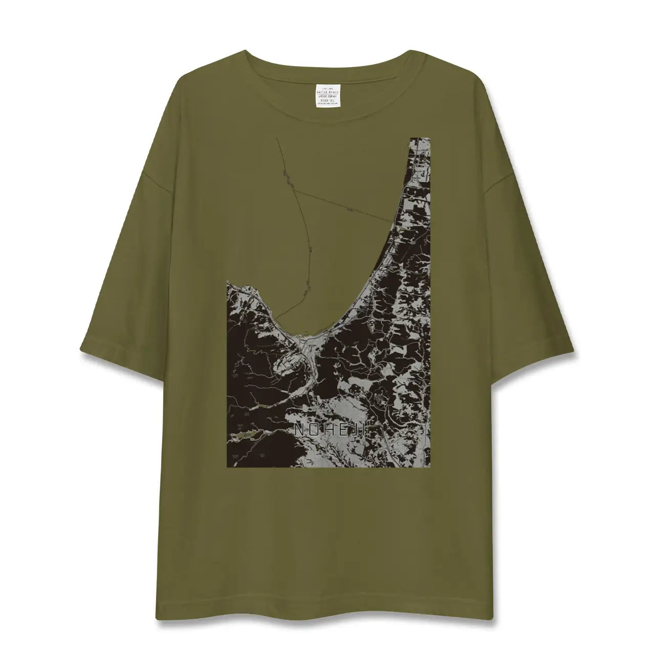 【野辺地(青森県)】地図柄ビッグシルエットTシャツ