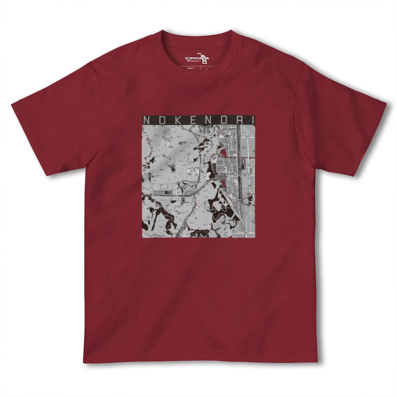 【能見台(神奈川県)】地図柄ヘビーウェイトTシャツ