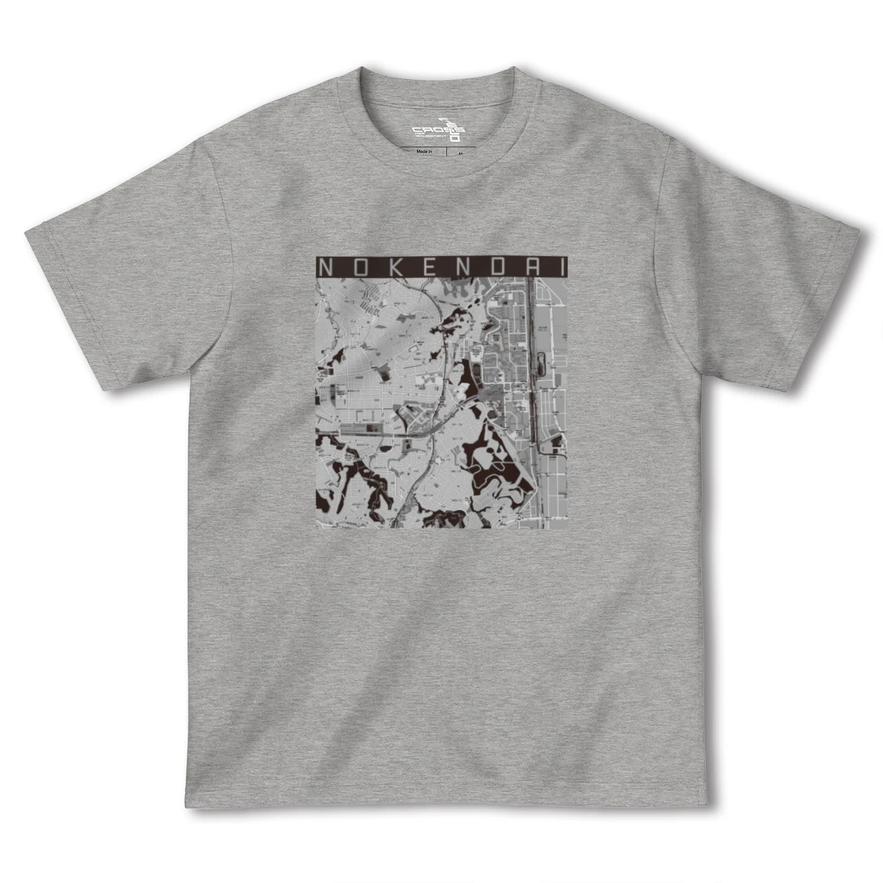 【能見台(神奈川県)】地図柄ヘビーウェイトTシャツ
