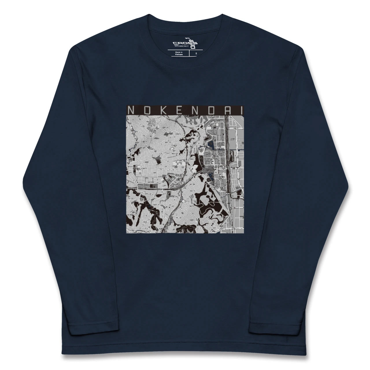 【能見台(神奈川県)】地図柄ロングスリーブTシャツ