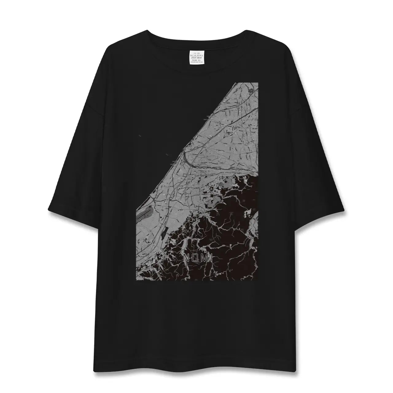 【能美(石川県)】地図柄ビッグシルエットTシャツ