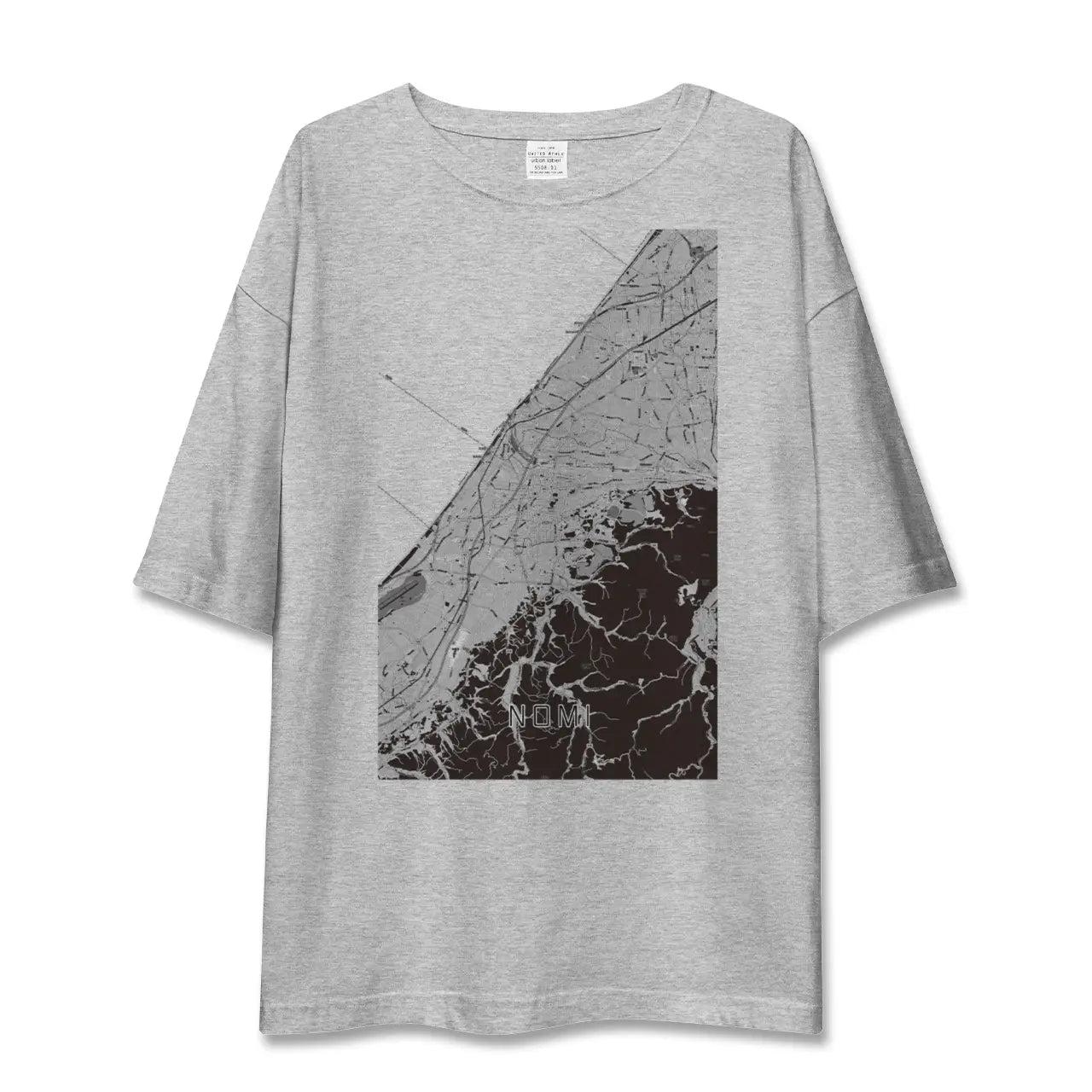 【能美(石川県)】地図柄ビッグシルエットTシャツ
