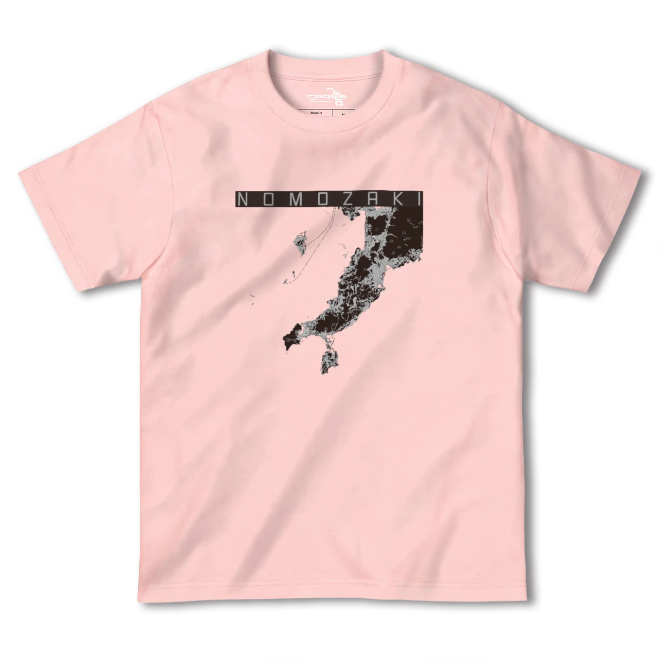 【野母崎(長崎県)】地図柄ヘビーウェイトTシャツ