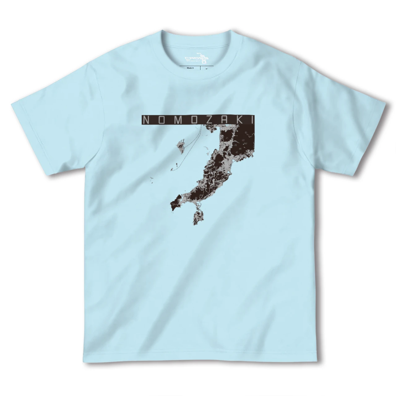【野母崎(長崎県)】地図柄ヘビーウェイトTシャツ