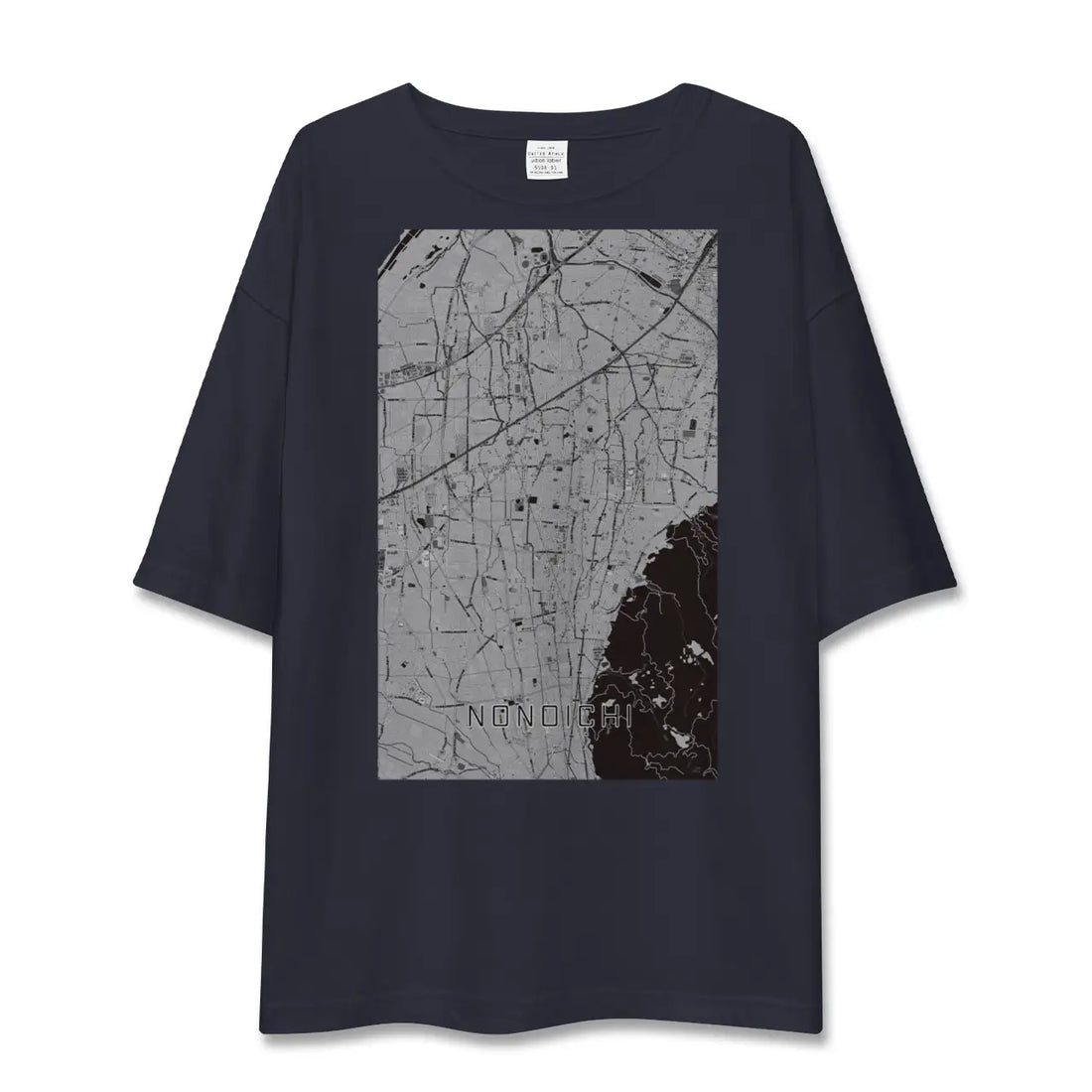【野々市(石川県)】地図柄ビッグシルエットTシャツ