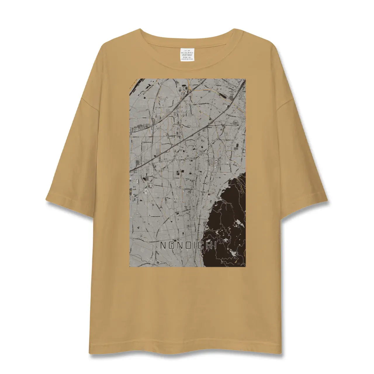【野々市(石川県)】地図柄ビッグシルエットTシャツ