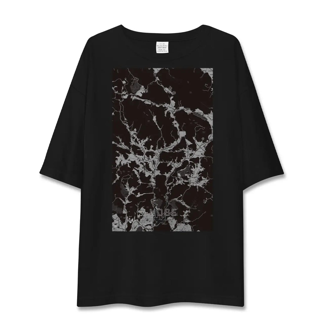 【能勢(大阪府)】地図柄ビッグシルエットTシャツ