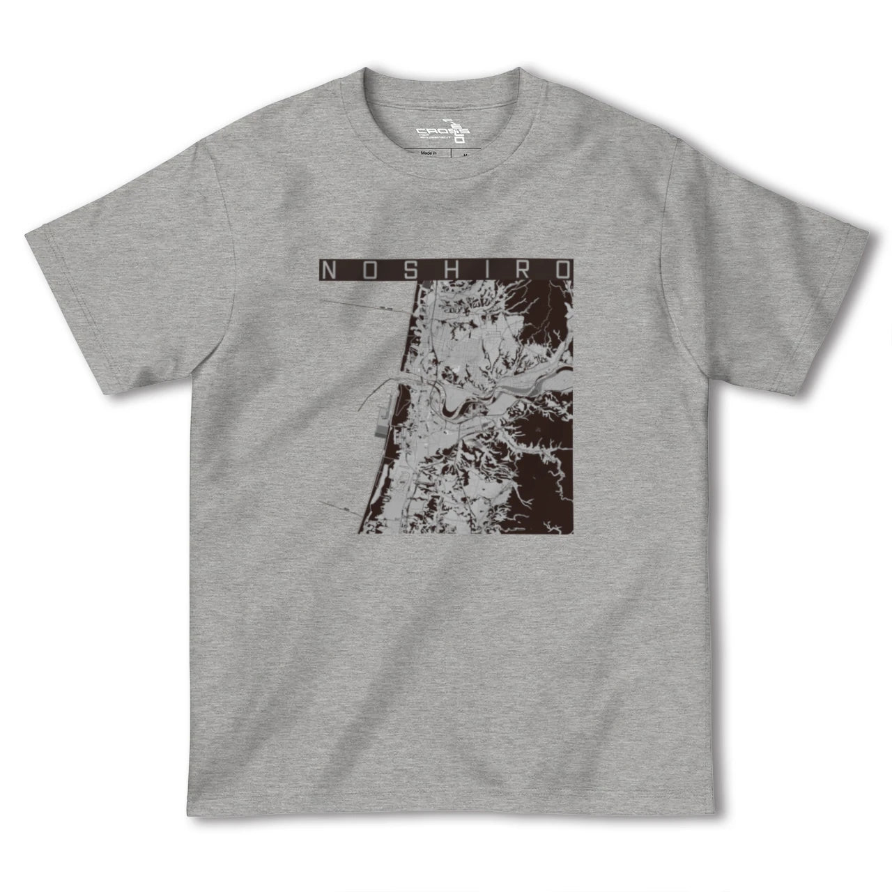 【能代(秋田県)】地図柄ヘビーウェイトTシャツ