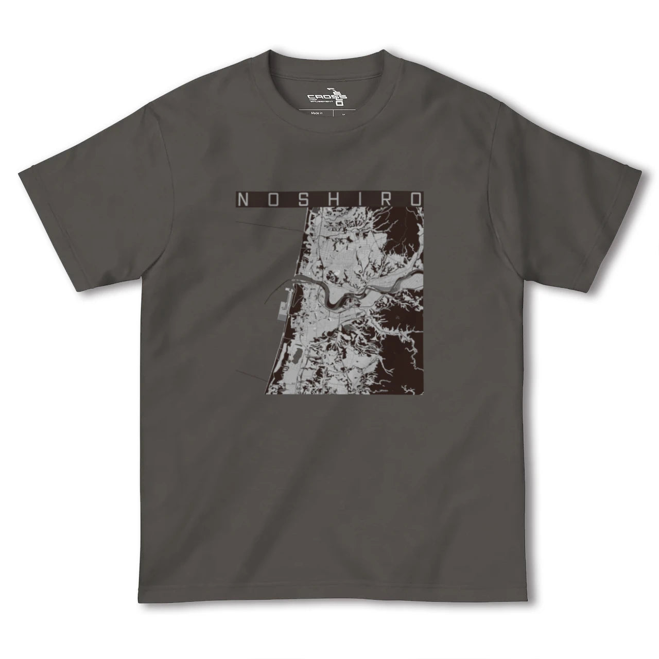 【能代(秋田県)】地図柄ヘビーウェイトTシャツ