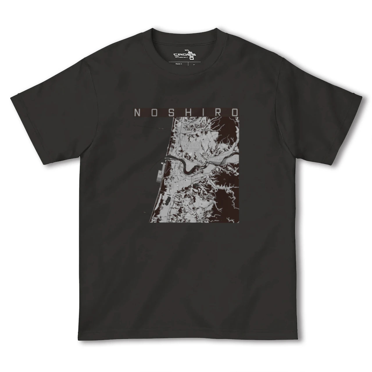【能代(秋田県)】地図柄ヘビーウェイトTシャツ