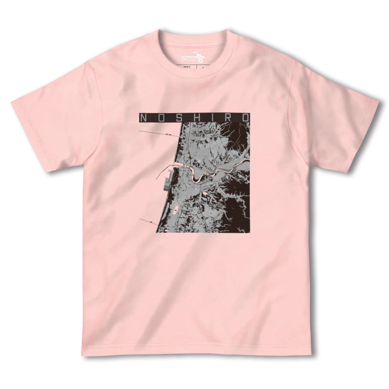 【能代(秋田県)】地図柄ヘビーウェイトTシャツ