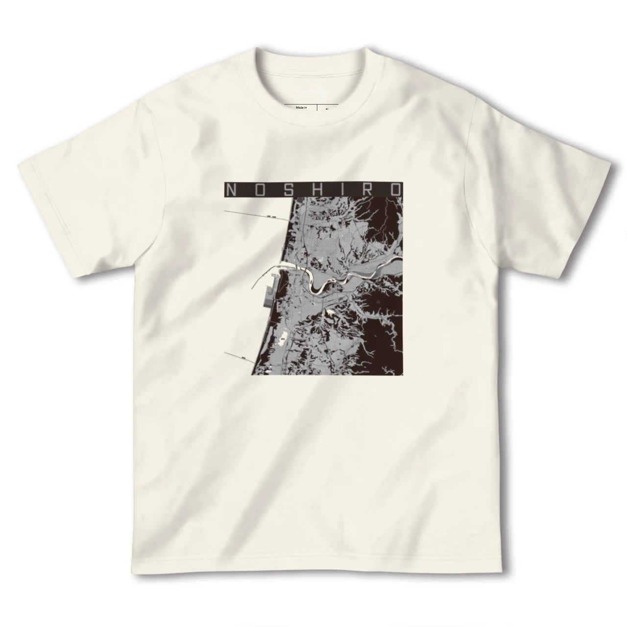 【能代(秋田県)】地図柄ヘビーウェイトTシャツ