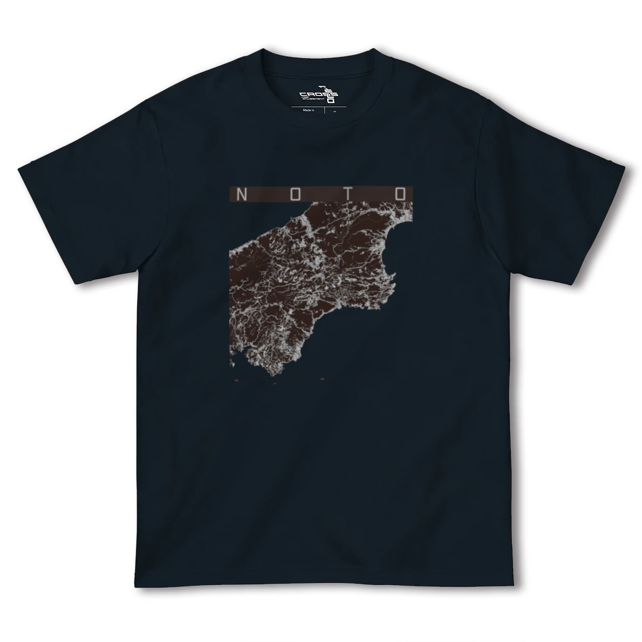【能登(石川県)】地図柄ヘビーウェイトTシャツ