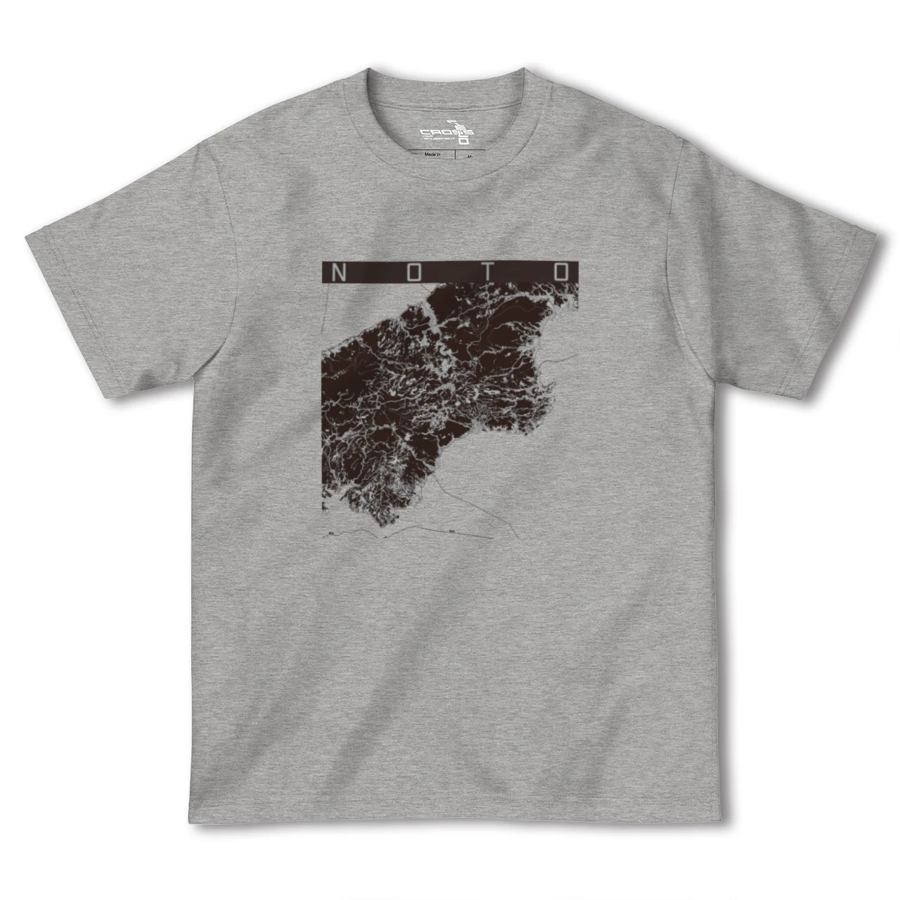 【能登(石川県)】地図柄ヘビーウェイトTシャツ