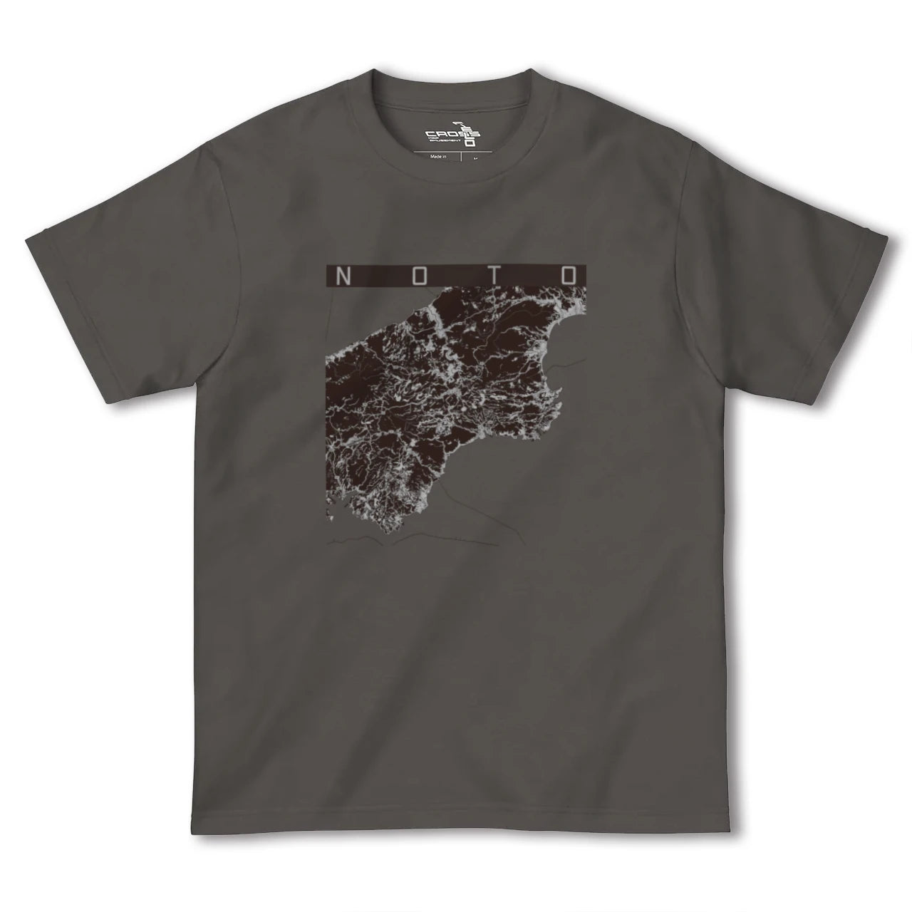 【能登(石川県)】地図柄ヘビーウェイトTシャツ