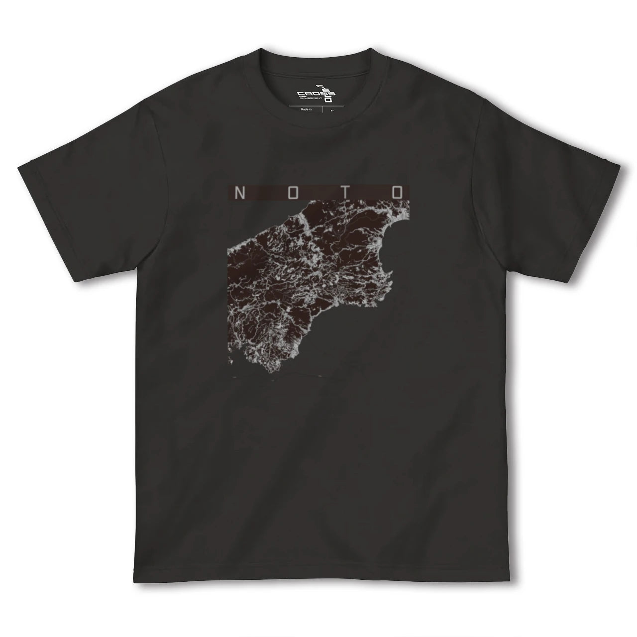 【能登(石川県)】地図柄ヘビーウェイトTシャツ