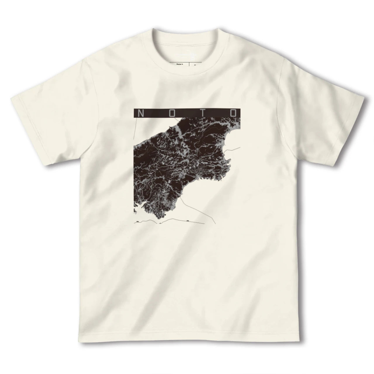 【能登(石川県)】地図柄ヘビーウェイトTシャツ