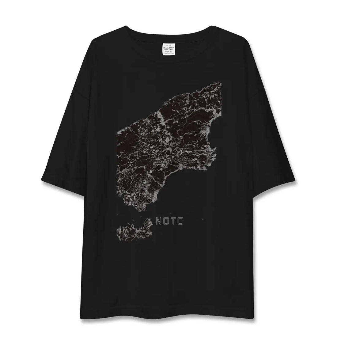 【能登(石川県)】地図柄ビッグシルエットTシャツ