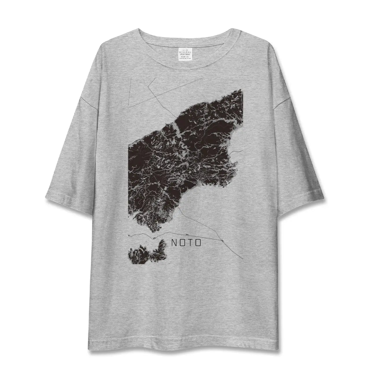 【能登(石川県)】地図柄ビッグシルエットTシャツ