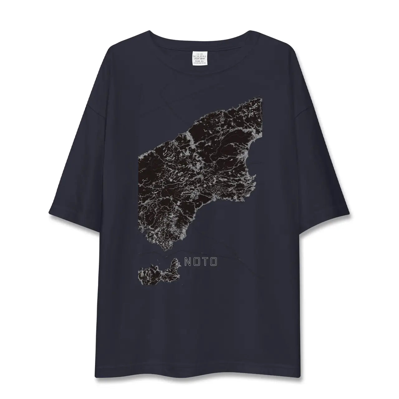 【能登(石川県)】地図柄ビッグシルエットTシャツ