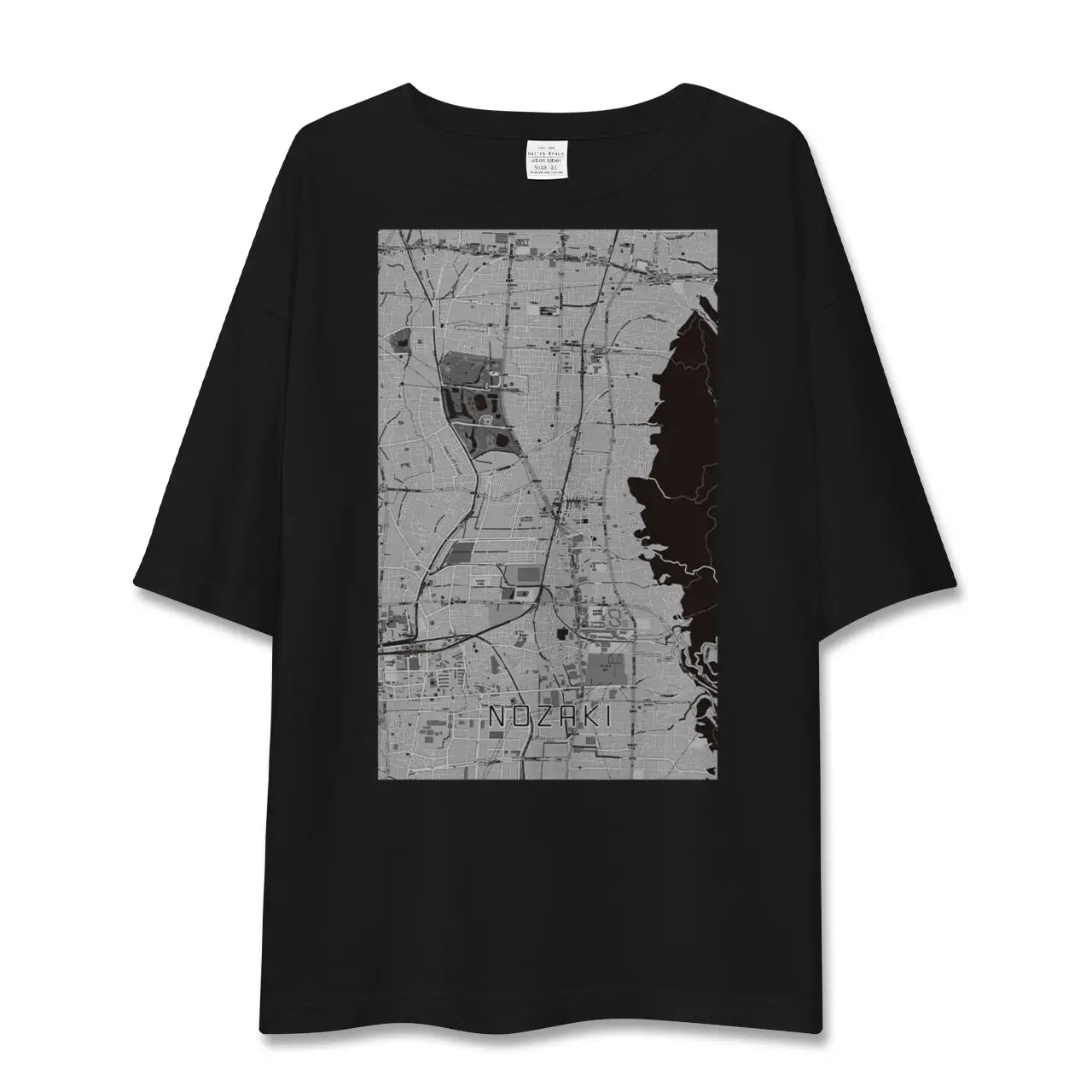 【野崎(大阪府)】地図柄ビッグシルエットTシャツ