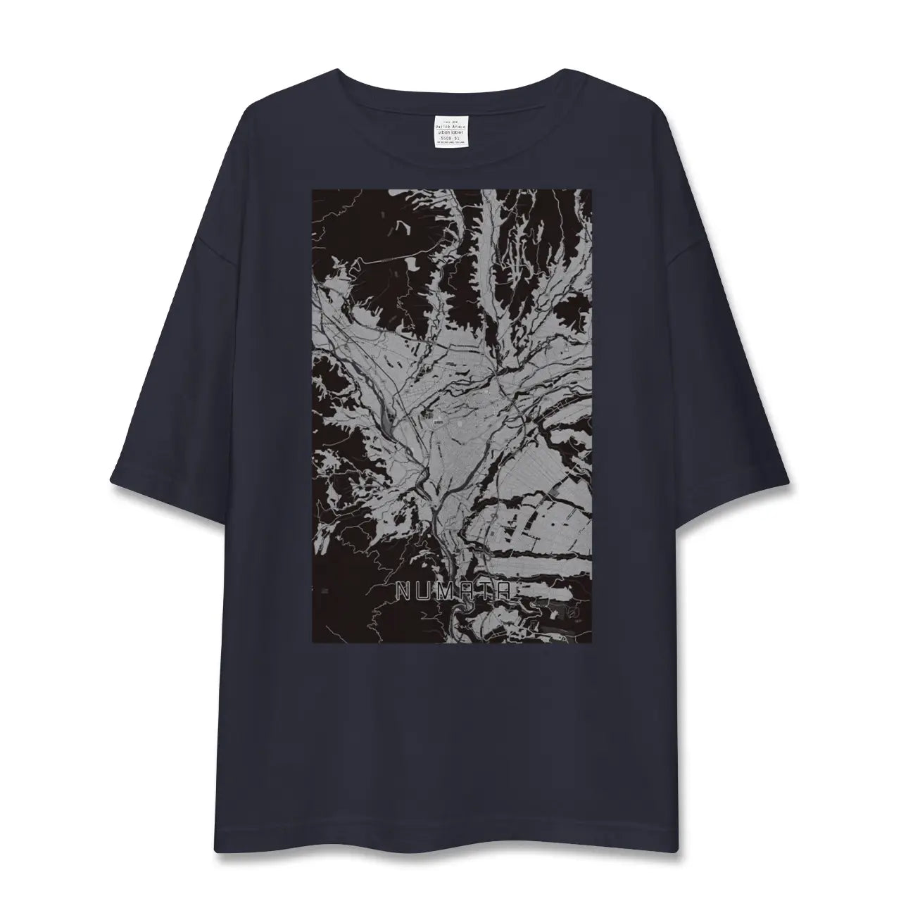 【沼田(群馬県)】地図柄ビッグシルエットTシャツ