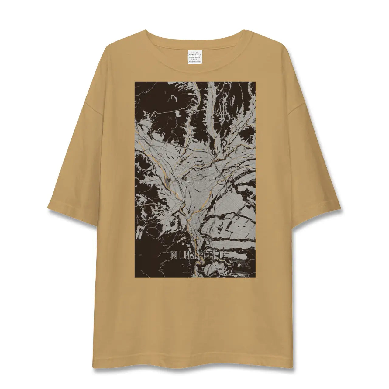 【沼田(群馬県)】地図柄ビッグシルエットTシャツ
