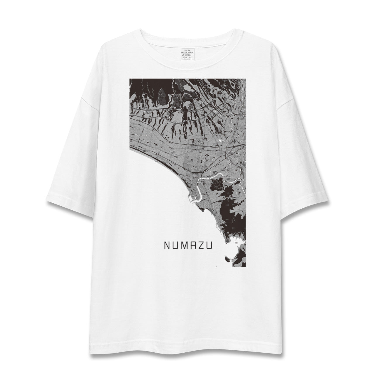 【沼津(静岡県)】地図柄ビッグシルエットTシャツ