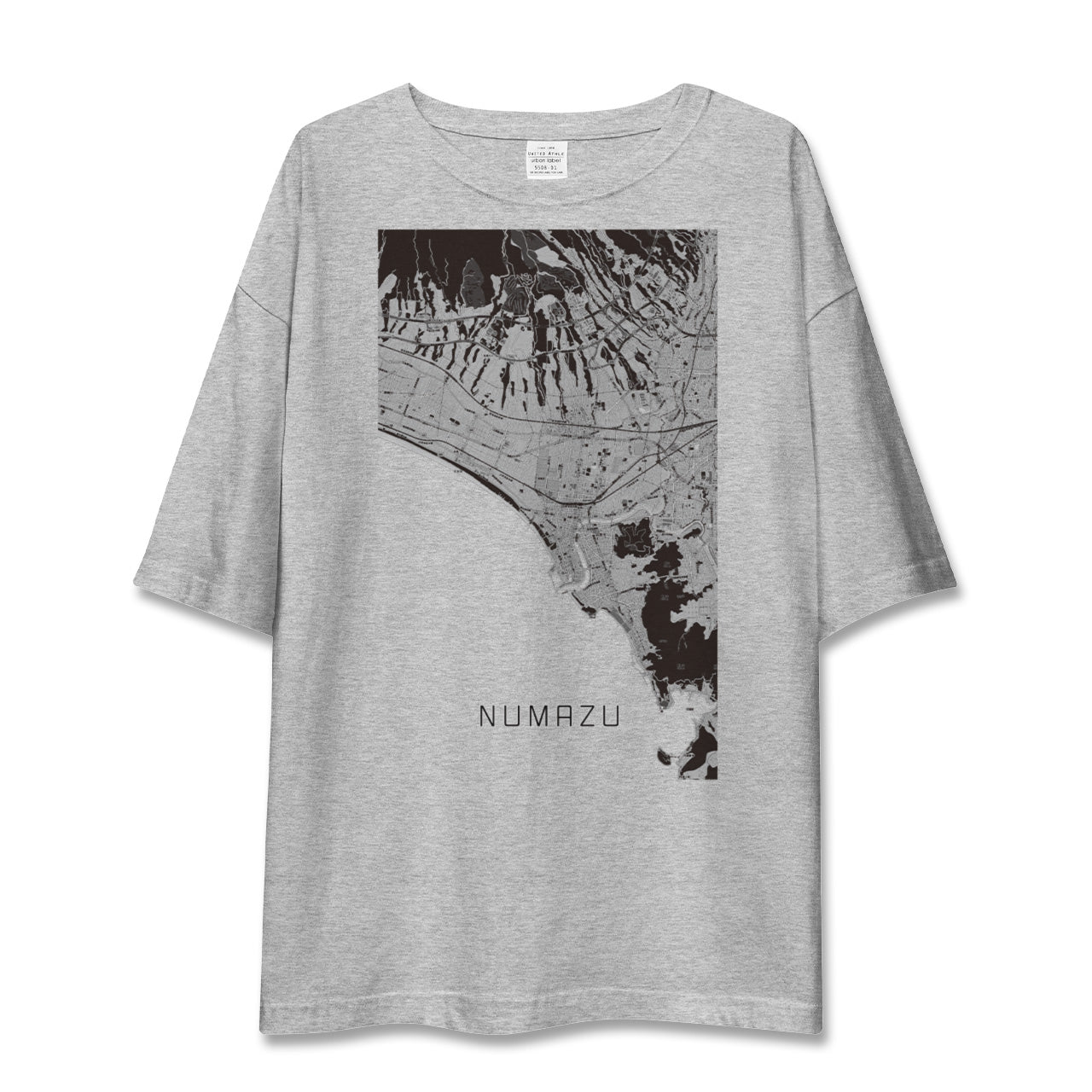【沼津(静岡県)】地図柄ビッグシルエットTシャツ