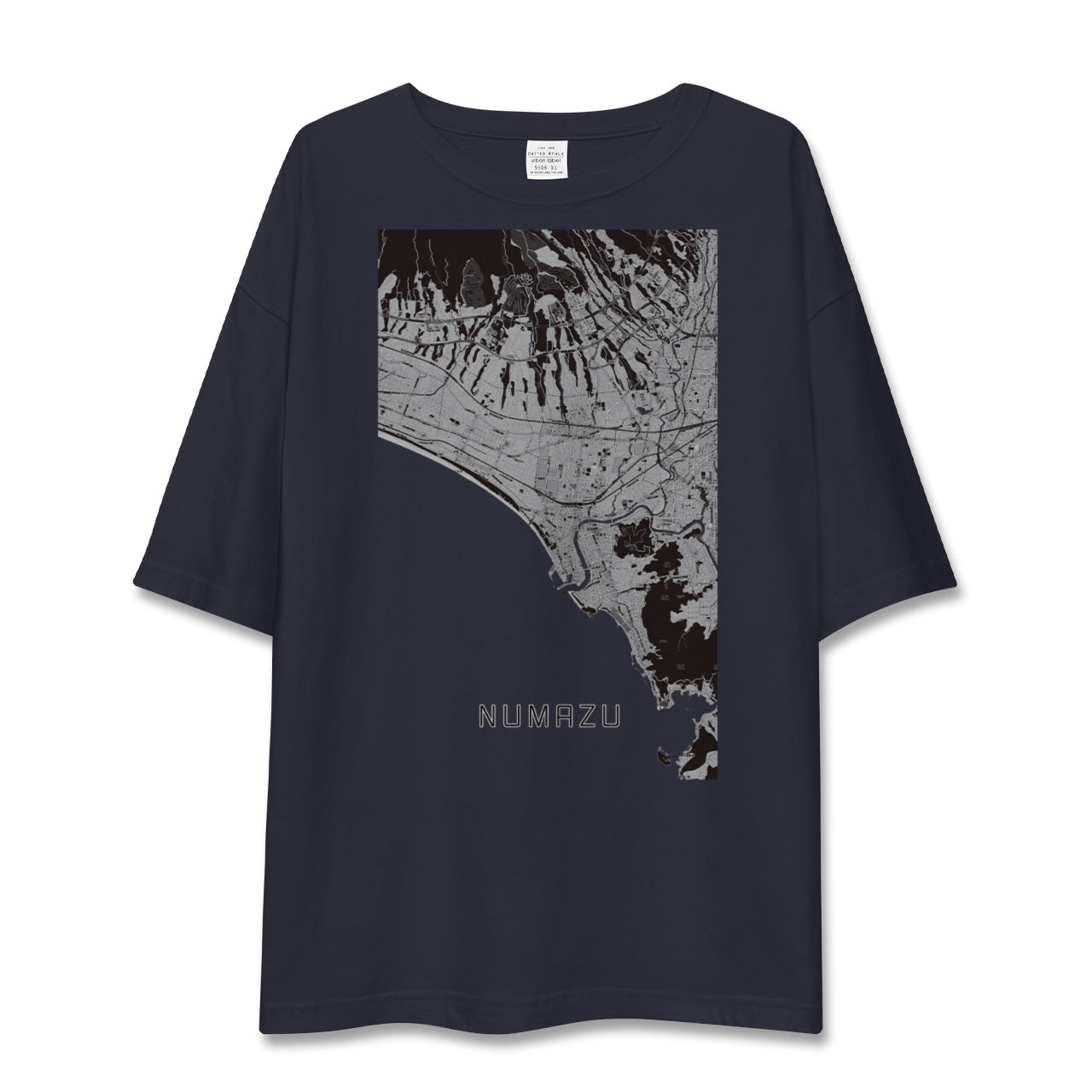 【沼津(静岡県)】地図柄ビッグシルエットTシャツ
