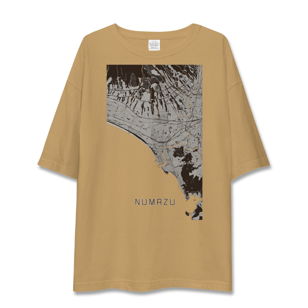 【沼津(静岡県)】地図柄ビッグシルエットTシャツ