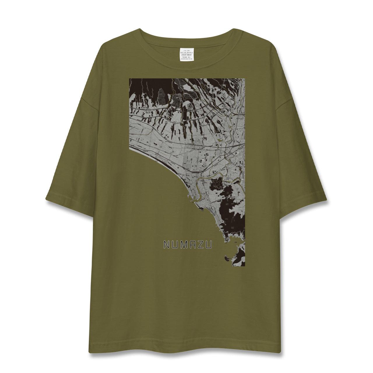 【沼津(静岡県)】地図柄ビッグシルエットTシャツ