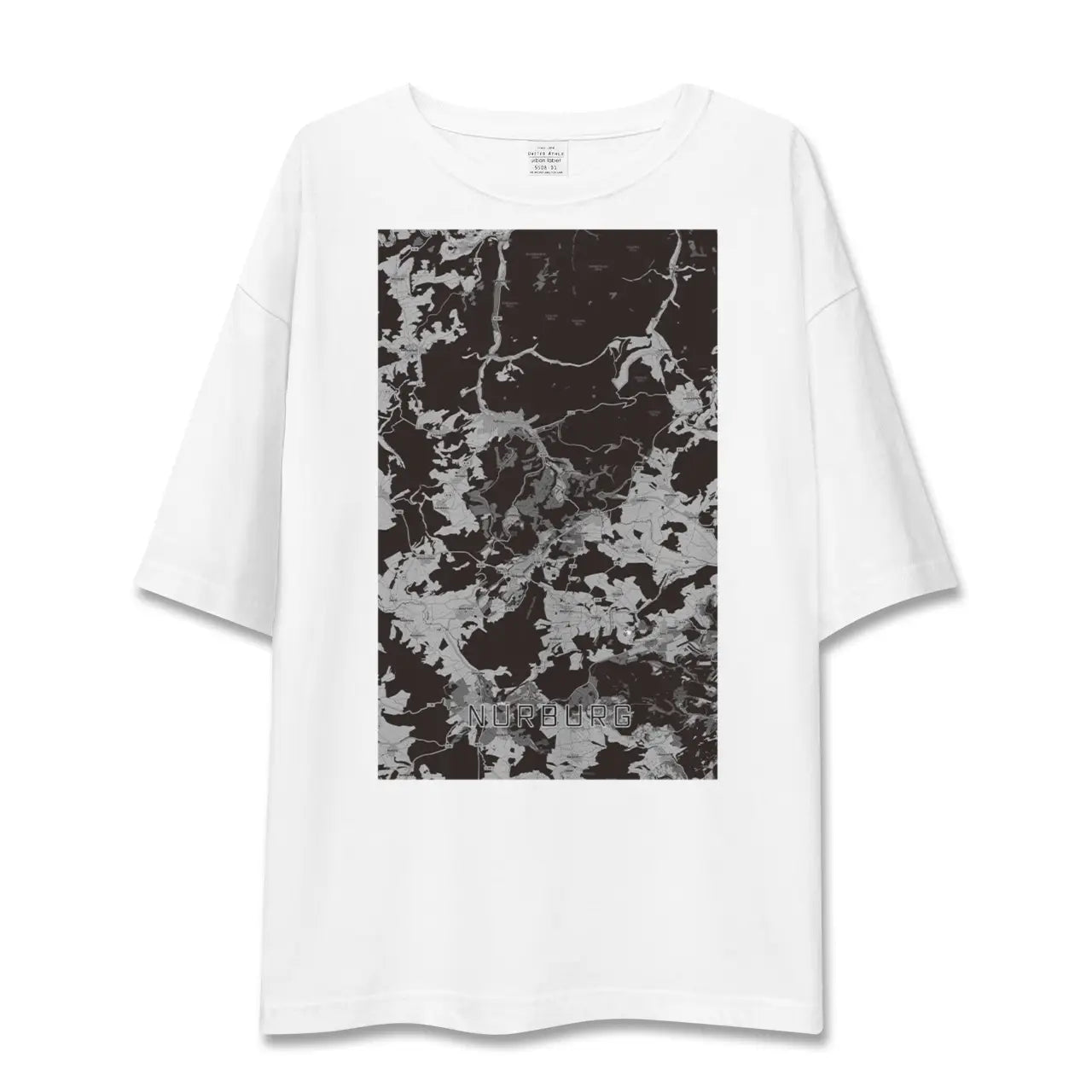 【ニュルブルク(ドイツ)】地図柄ビッグシルエットTシャツ