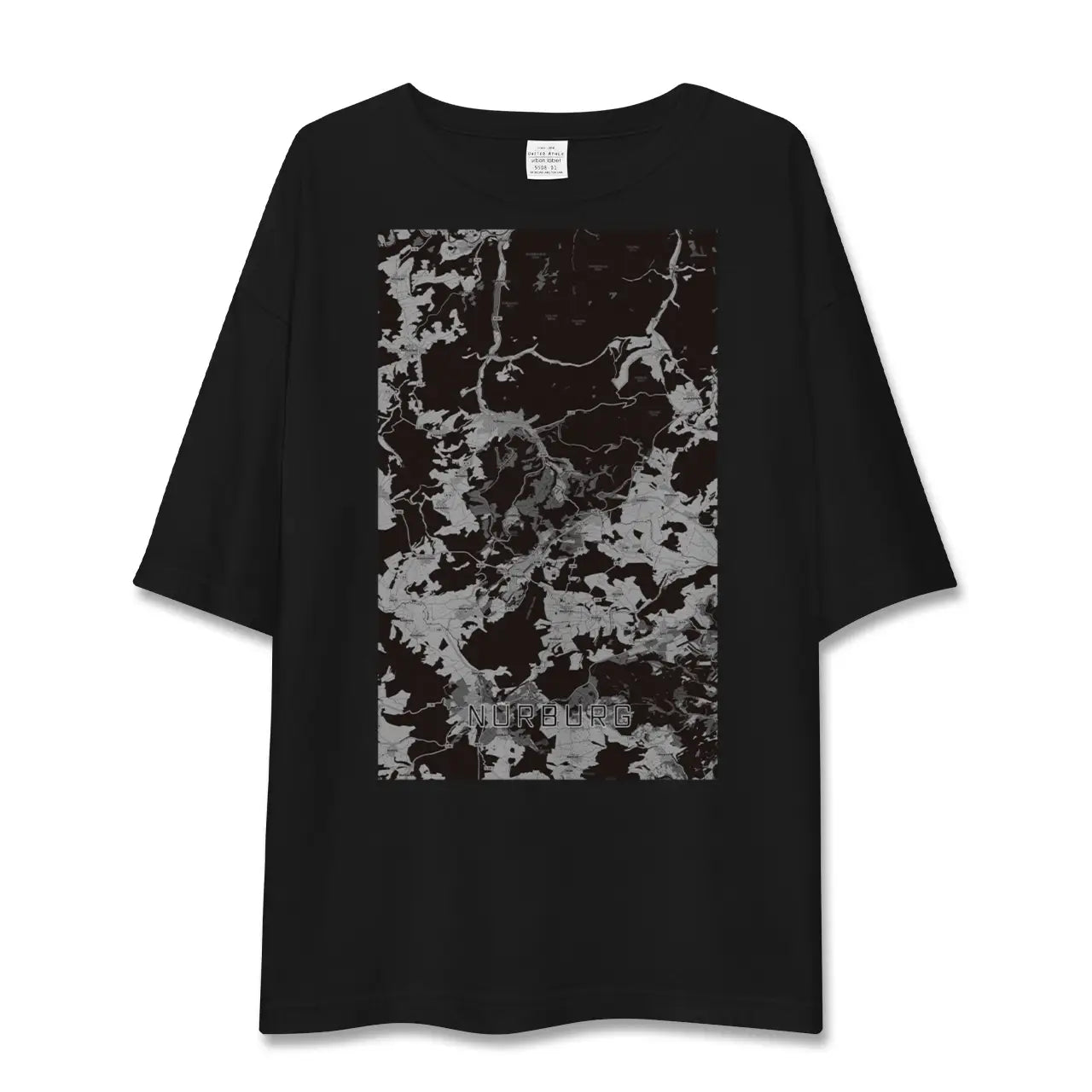 【ニュルブルク(ドイツ)】地図柄ビッグシルエットTシャツ
