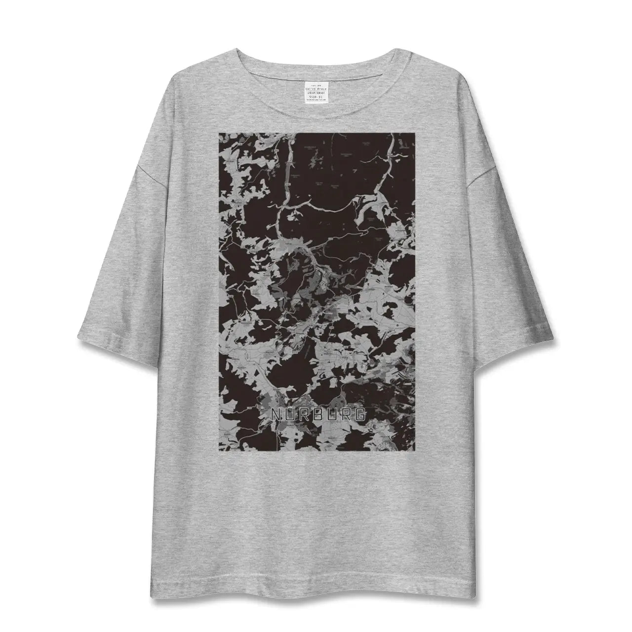 【ニュルブルク(ドイツ)】地図柄ビッグシルエットTシャツ