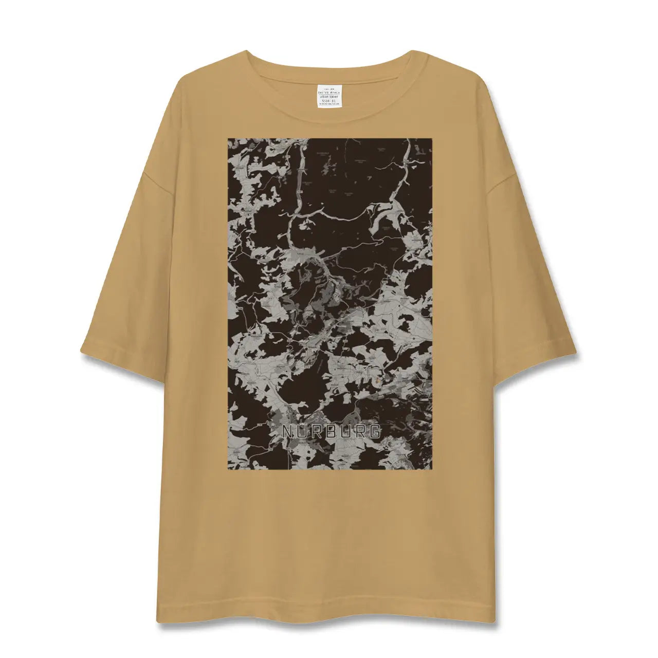 【ニュルブルク(ドイツ)】地図柄ビッグシルエットTシャツ