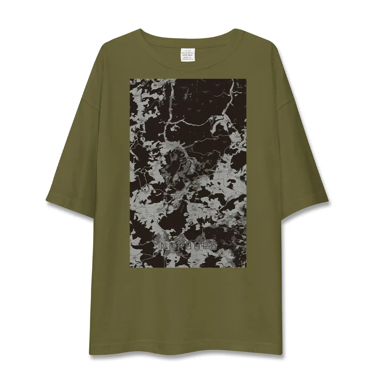 【ニュルブルク(ドイツ)】地図柄ビッグシルエットTシャツ