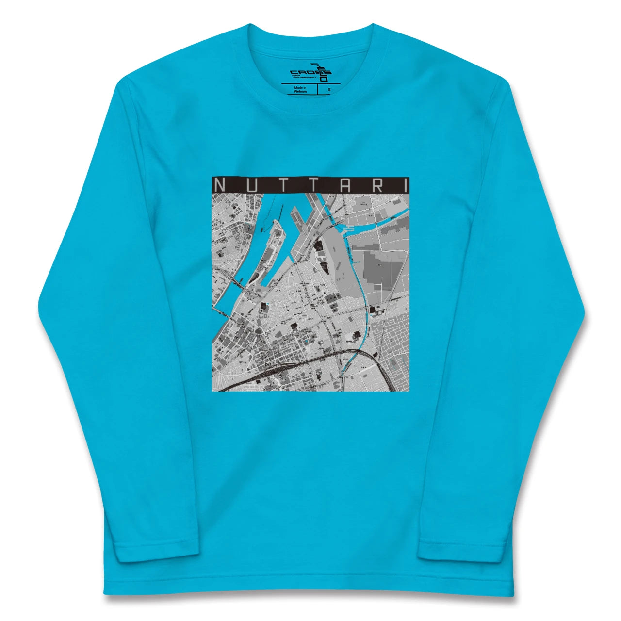 【沼垂(新潟県)】地図柄ロングスリーブTシャツ