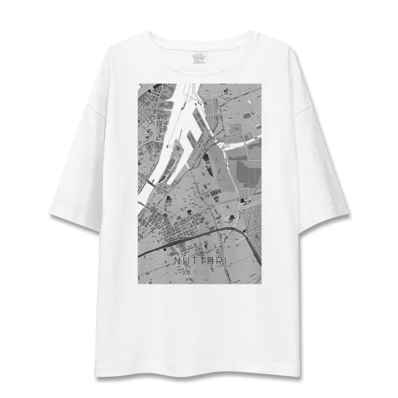 【沼垂(新潟県)】地図柄ビッグシルエットTシャツ