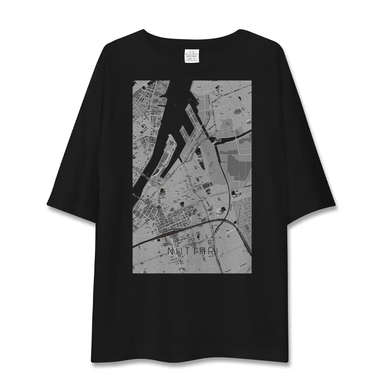【沼垂(新潟県)】地図柄ビッグシルエットTシャツ