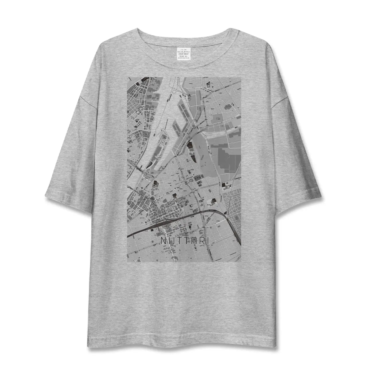 【沼垂(新潟県)】地図柄ビッグシルエットTシャツ
