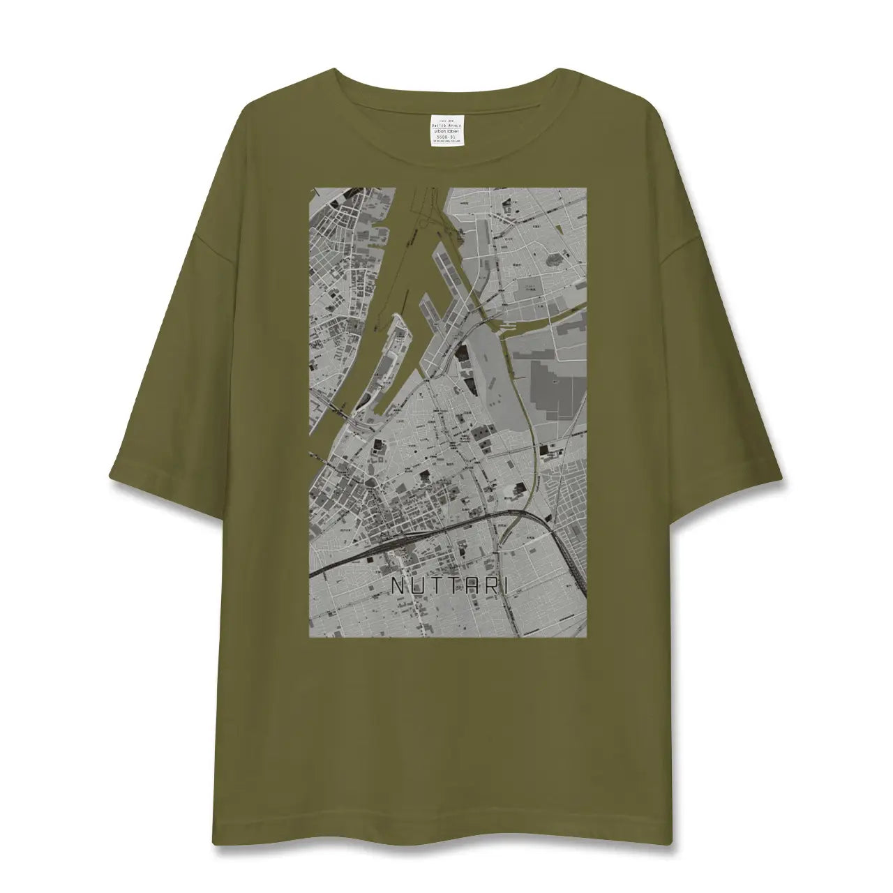 【沼垂(新潟県)】地図柄ビッグシルエットTシャツ