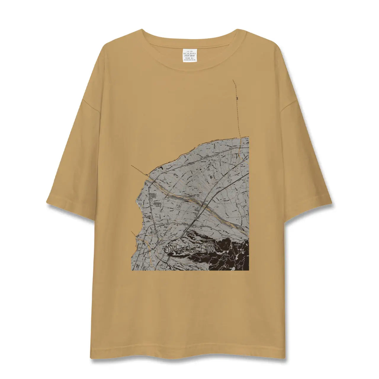 【入善(富山県)】地図柄ビッグシルエットTシャツ