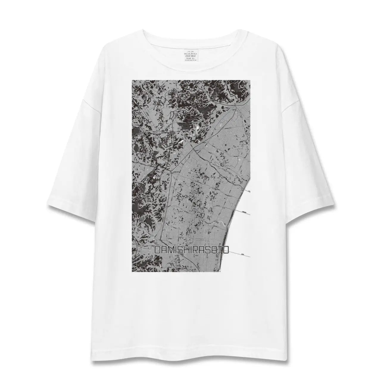 【大網白里(千葉県)】地図柄ビッグシルエットTシャツ